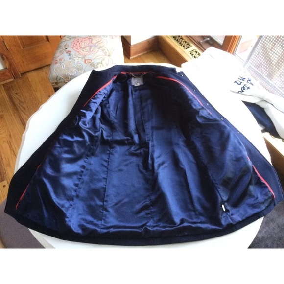 J.crew double cloth lady day coat navy blue 4 - Picture 3 of 5